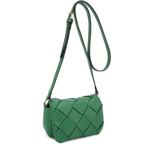 Vegan Leather Small Adjustable Strap Crossbody Bag - Picture 2 of 4